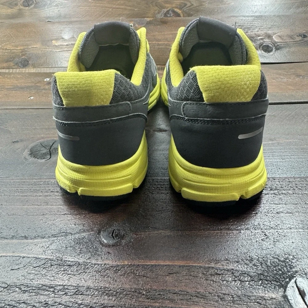 Nike Women's Air Relentless 443861-010 Gray Yellow Running Shoes Sneakers Size 9